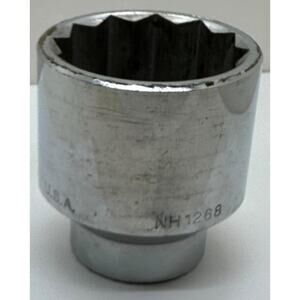NAPA Tools NH1268 Chrome Socket 2-1/8” 3/4” Drive 12 Point Made in USA